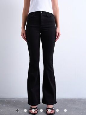 Topshop Jamie High Rise Flare Jeans – Black – Size 26 with 30” inseam